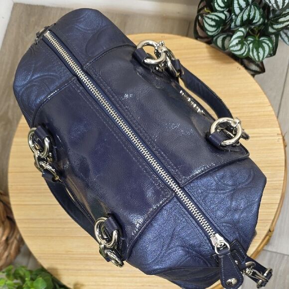 Coach Ashley Embossed Leather Satchel - Picture 12 of 16